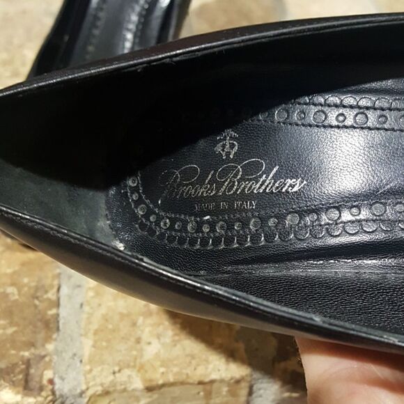 Brooks Brothers | Peep Toe Leather Heel - Picture 3 of 7